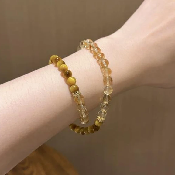Yellow Tower Crystal Bracelet